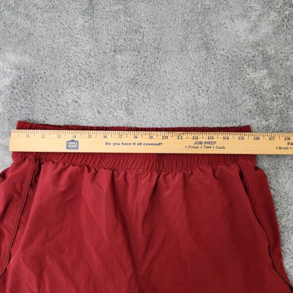 Avia Athletic Shorts Womens L 12-14 Red with Inner Lining Elastic Waist Stretch - Picture 4 of 7